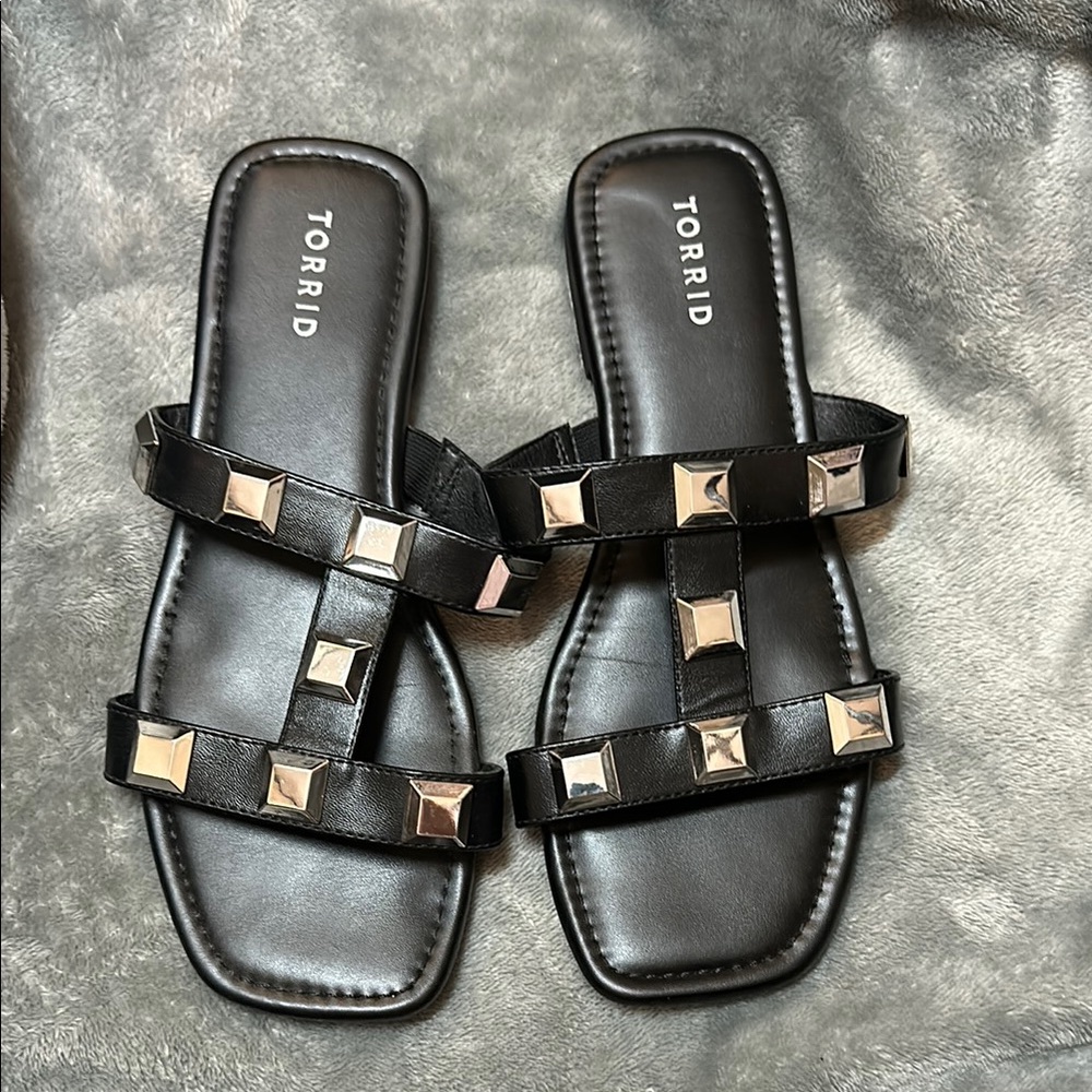 Torrid Black Studded Women's Sandals